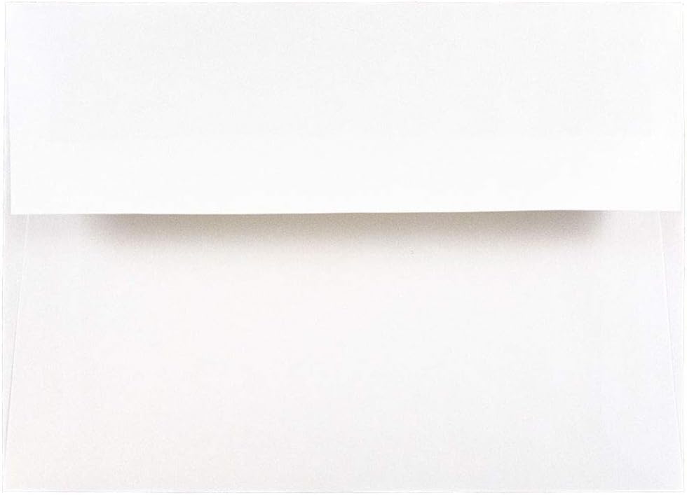 JAM PAPER Foil-Lined Invitation Envelopes - White with Foil Lining - 25/Pack