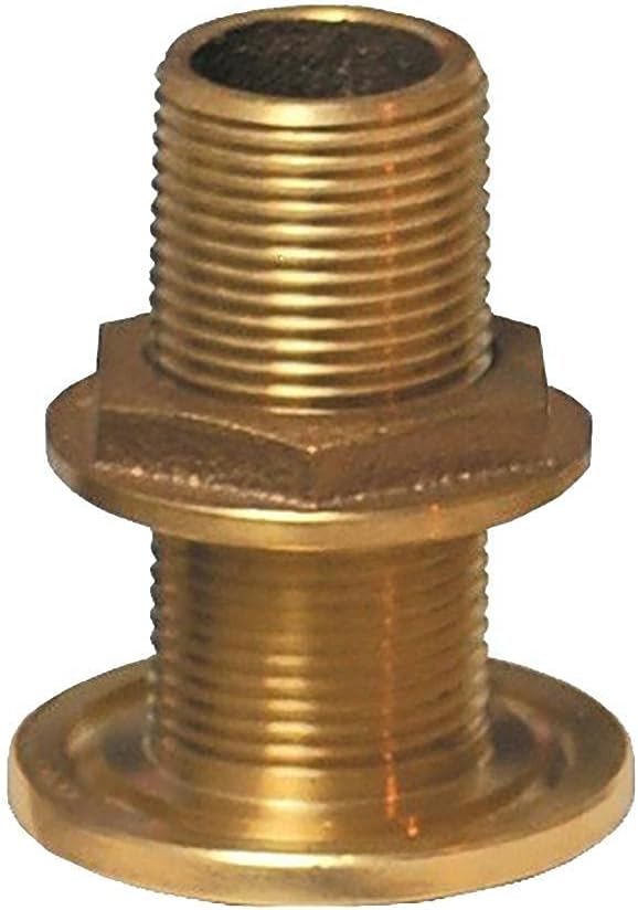 GROCO 1-1/4" NPS NPT Combo Bronze Thru-Hull Fitting w/Nut