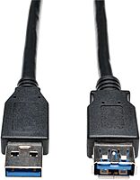 Tripp Lite USB 3.0 SuperSpeed Extension Cable - USB-A to USB-A, M/F, Black, 3 ft. (0.9 m) - First End: 1x USB Type A Male USB - U324003BK