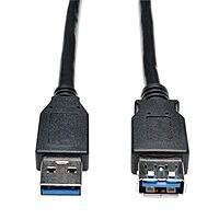 Tripp Lite USB 3.0 SuperSpeed Extension Cable - USB-A to USB-A, M/F, Black, 3 ft. (0.9 m) - First End: 1x USB Type A Male USB - U324003BK