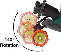 Nightstick NS-HMC1 Multi-Angle Helmet Mount, Black