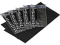 Tablemate Table Set Rectangular Table Covers, Heavyweight Plastic, 54" X 108", Black, 6/pack