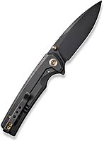 WE Knife Folding Pocket Knife CPM-20CV Black Stonewash Blade