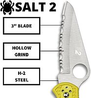 SPYDERCO Salt 2 Lightweight Folding Knife with FRN Handle