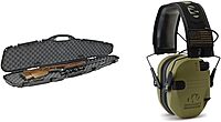 Plano "Pro-Max Scoped Rifle Hard Case, 53.63"" L x 13"" W x 3.75"" H, Black Pro-max Scoped Rifle Hard Case + Earmuff