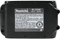 Makita BL1820B 18V Compact Lithium-Ion 2.0Ah Battery, Black 2.0Ah 1-Pack