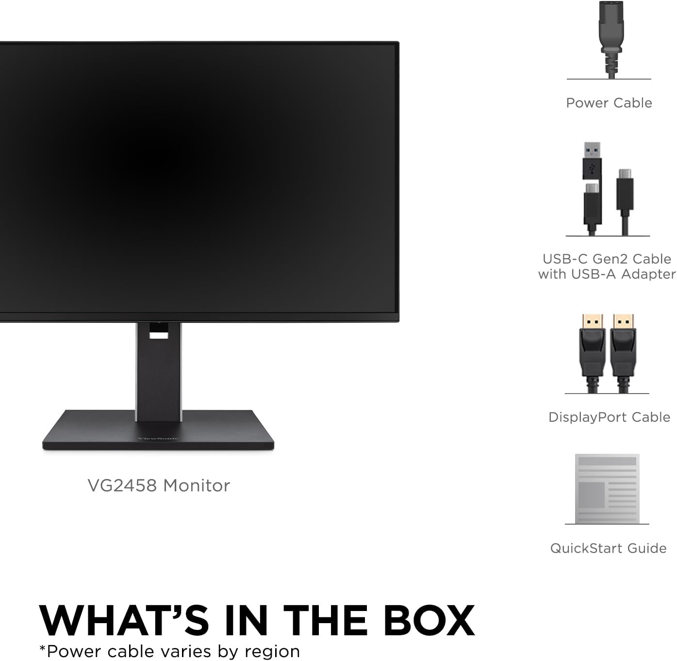 VIEWSONIC USB-C Docking Monitor with 100W, 5-Port USB Hub, HDMI & DisplayPort (Daisy Chain)