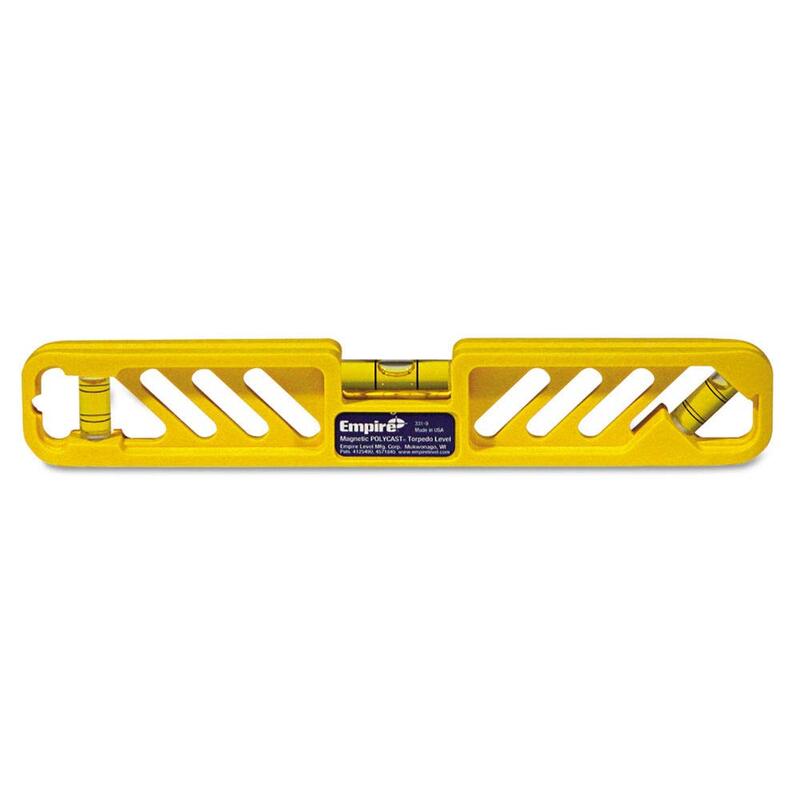 Empire Level 331-9 Magnetic Polycast Torpedo Level, 9-Inch