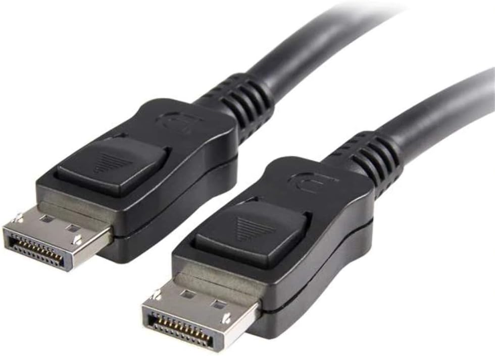 StarTech.com Short DisplayPort 1.2 Cable With Latches, 1ft
