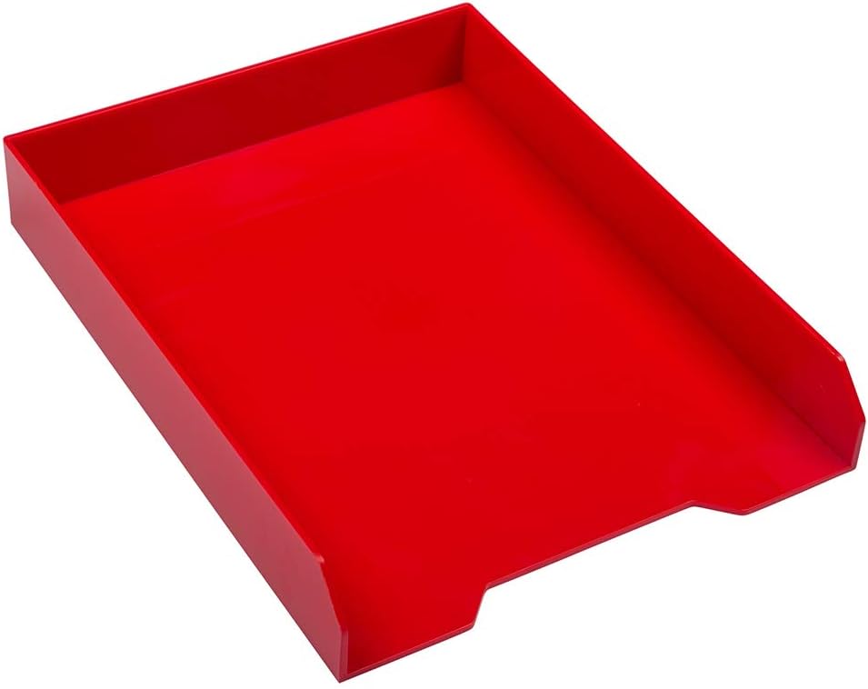 JAM PAPER Stackable Paper Tray - Desktop Document & File Organizer