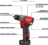 Milwaukee Electric Tool M12 Fuel 1/2" Drill Driver Kit
