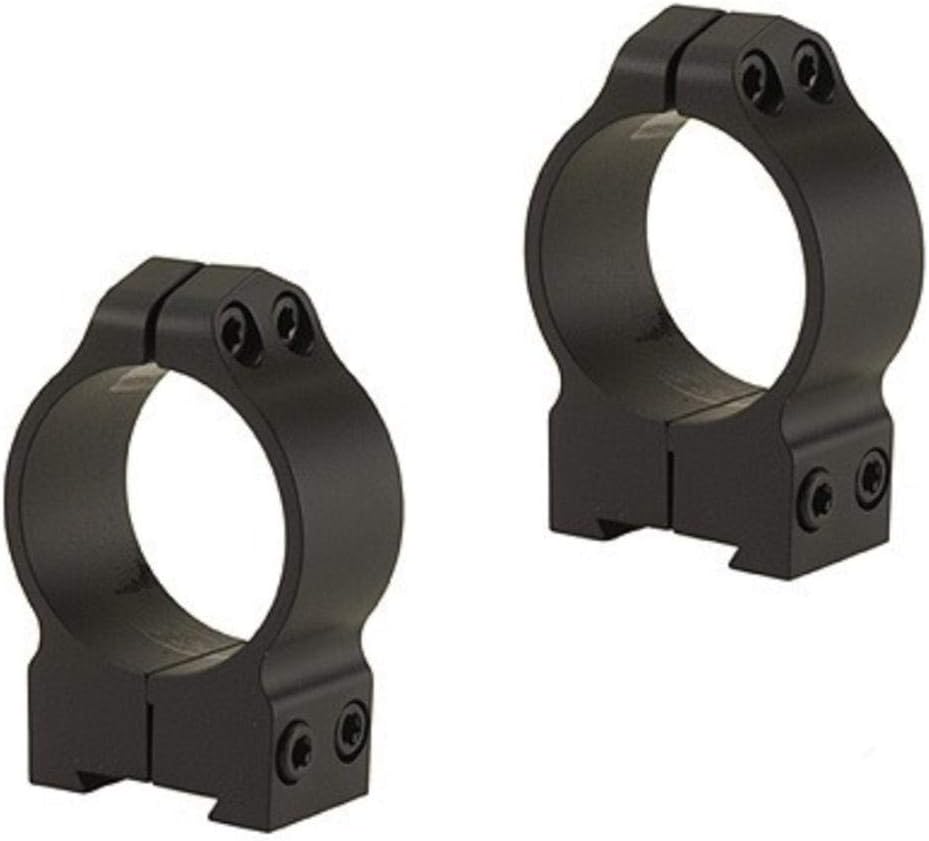 WARNE 14B1M CZ Permanently Attached Scope Rings, Solid Steel, Vertically Split, 30 mm, Med Matte