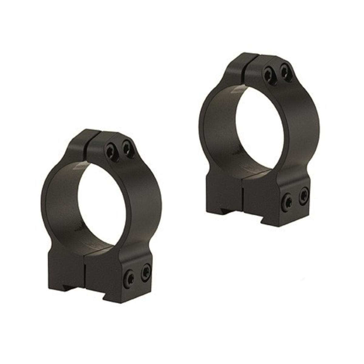 WARNE 14B1M CZ Permanently Attached Scope Rings, Solid Steel, Vertically Split, 30 mm, Med Matte