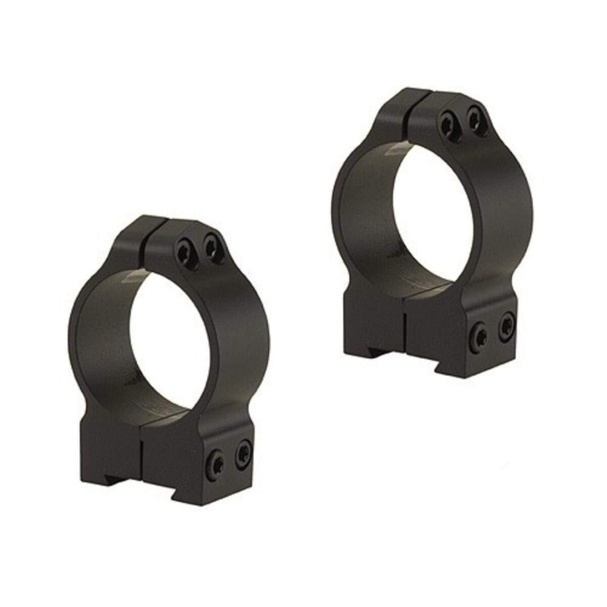 WARNE 14B1M CZ Permanently Attached Scope Rings, Solid Steel, Vertically Split, 30 mm, Med Matte