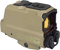 Steiner DRS Defendu Reflex Sight, 1x, 1/2 MOA, Red Illuminated C2 Reticle, Tan, 8504