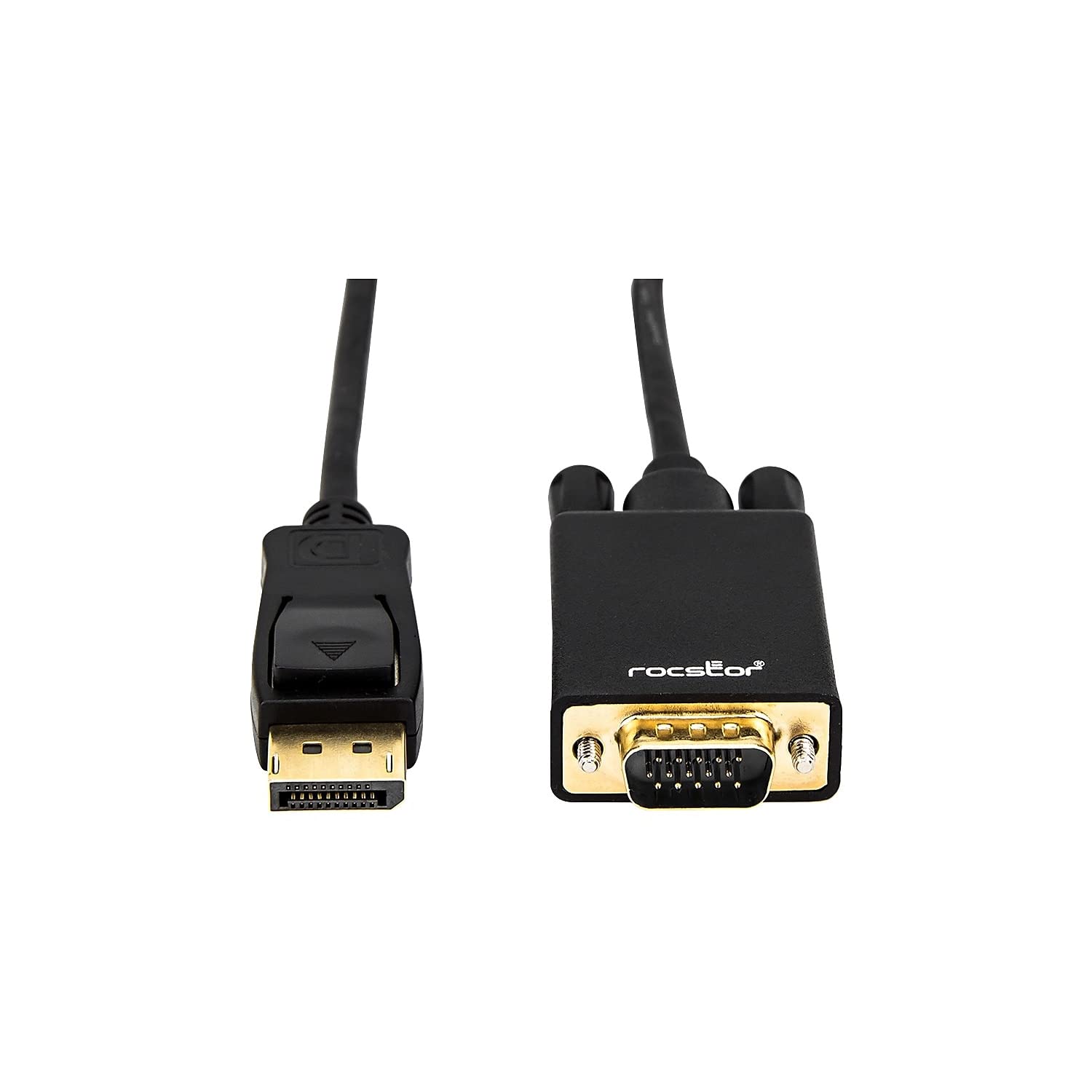 Rocstor Premium 6 Ft Displayport to VGA Cable M/Displayport to VGA Supporting 1920x1200 1080P at 60Hz - DP/VGA Cable