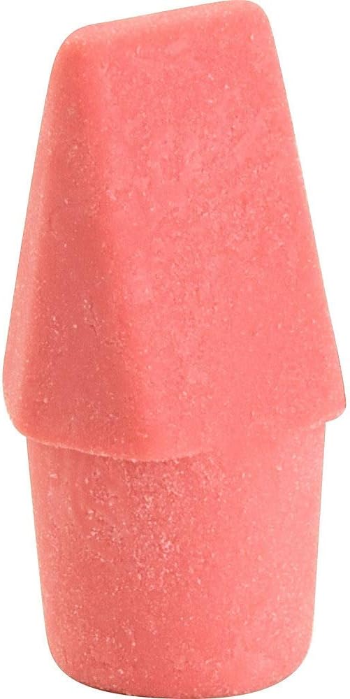 Integra Pink Pencil Cap Eraser - Lead Pencil - Wedge - Latex-free - 144/Box - Pink