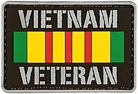 VooDoo Tactical 07-0914000000 Vietnam Veteran Combo Patch Setrubber Patch
