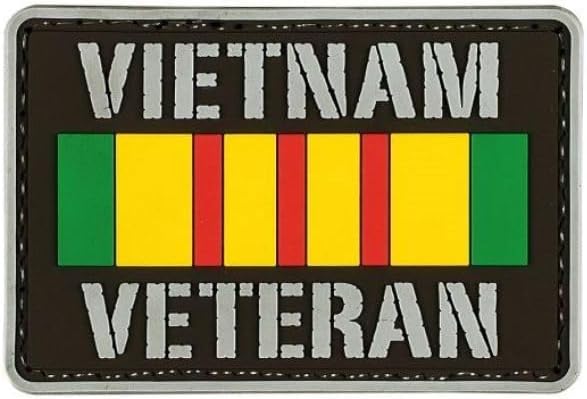 VooDoo Tactical 07-0914000000 Vietnam Veteran Combo Patch Setrubber Patch