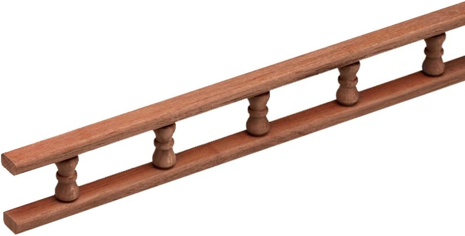 Whitecap 60705 Teak 5' Standard Pin Rail