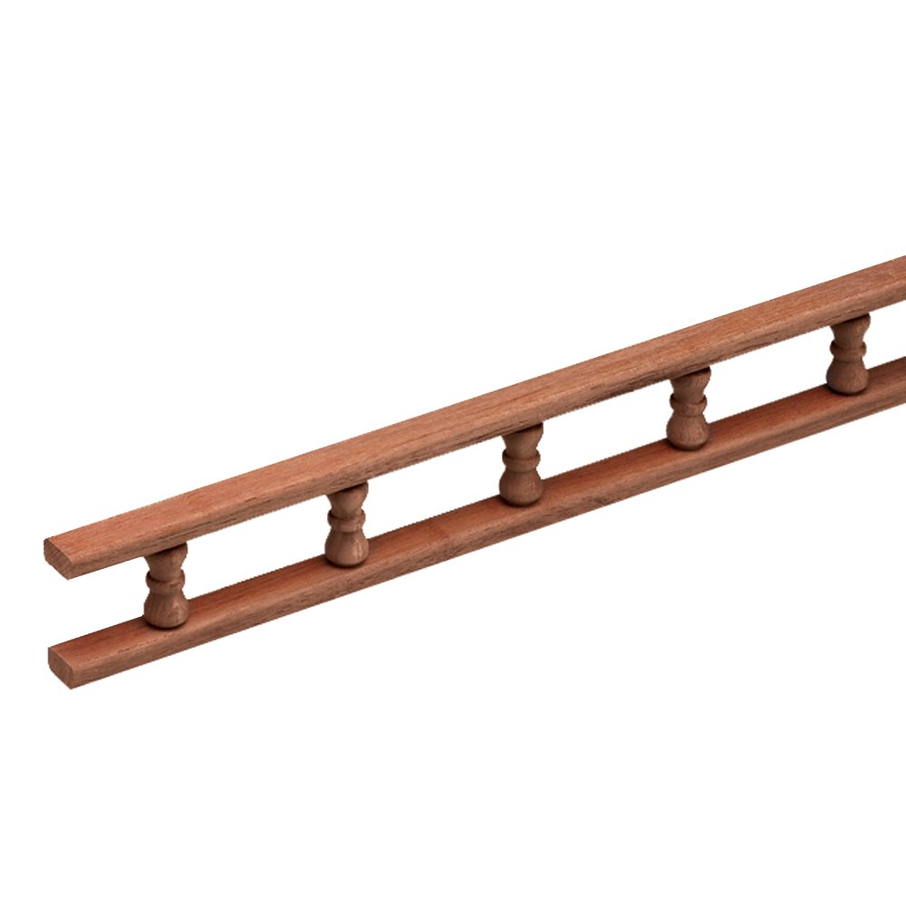Whitecap 60705 Teak 5' Standard Pin Rail