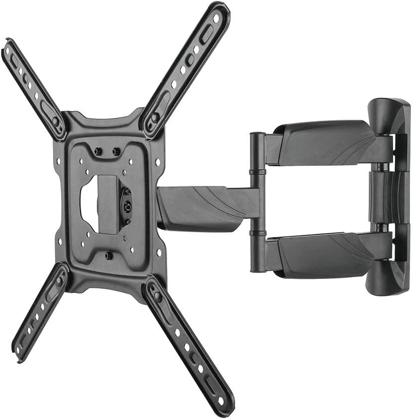 Monoprice Premium Full Motion TV Wall Mount Bracket Low Profile for 23" to 55" TVs up to 77lbs, Max VESA 400x400