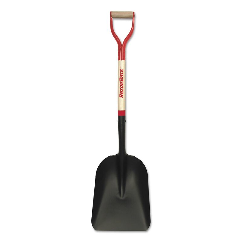 AMES/TRUE TEMPER 50139 Eastern Scoop, 11"W X 15"L, Steel, 27", D Grip Wood/Steel