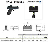 NIGHT FISION Optics Ready Fiber Optic Night Sight Set