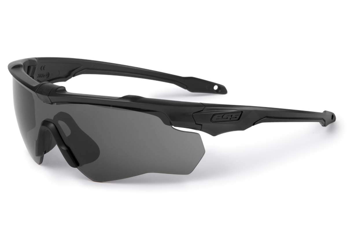 ESS Crossblade Series Eyeshield (2 Black Frames, Smoke Gray/Clear/Hi-Def Copper)