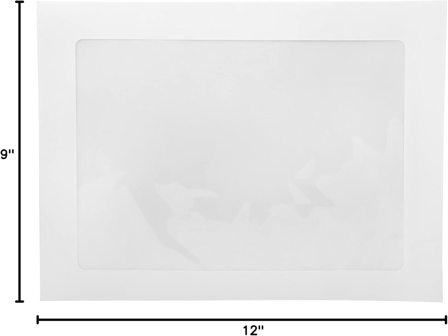 JAM Paper Window Booklet Envelopes - White - Gummed Closure - Single Window