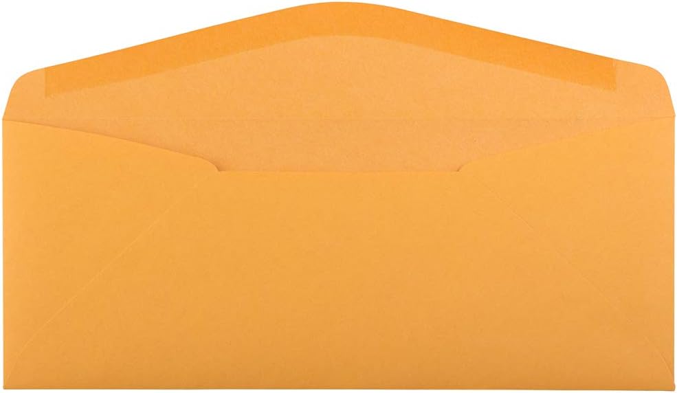 JAM PAPER Brown Kraft Manila Booklet Envelopes with Gummed Closure
