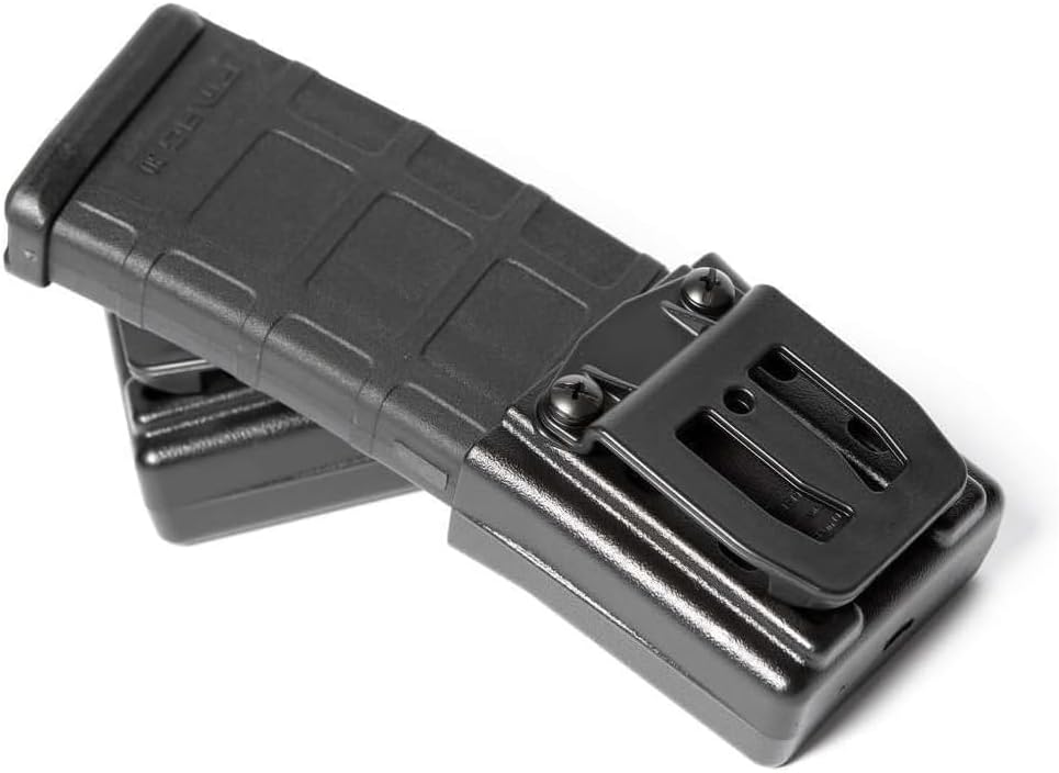 Lictor M4 Magazine Pouch SM with Belt Clip, Magazine Holder Compatible with AR/M4 Magazines | ARSMCUBK1.5BC