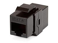 Monoprice Cat6 RJ45 Feedthrough Keystone Jack - Inline Coupler Type, Fits Standard Keystone Wall Plates and Panels