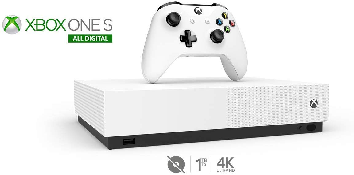 Microsoft Xbox One S 1TB All-Digital Edition Console Bundle + Armed Forces II (Special Edition) Wireless Controller