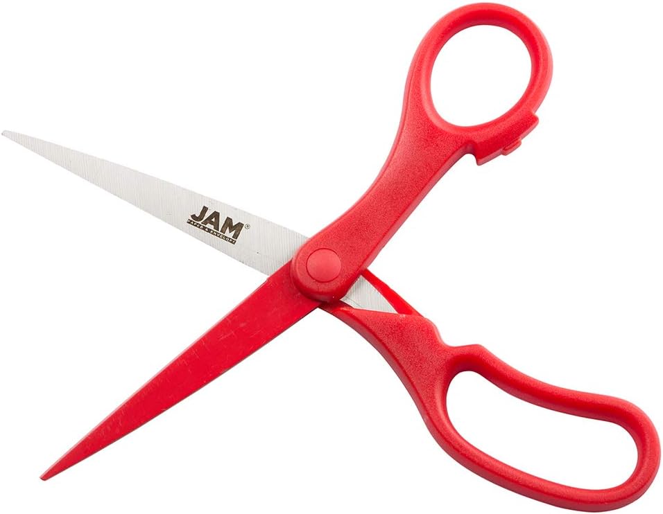 JAM PAPER Precision Scissors - 8 Inch Stainless Steel Blades