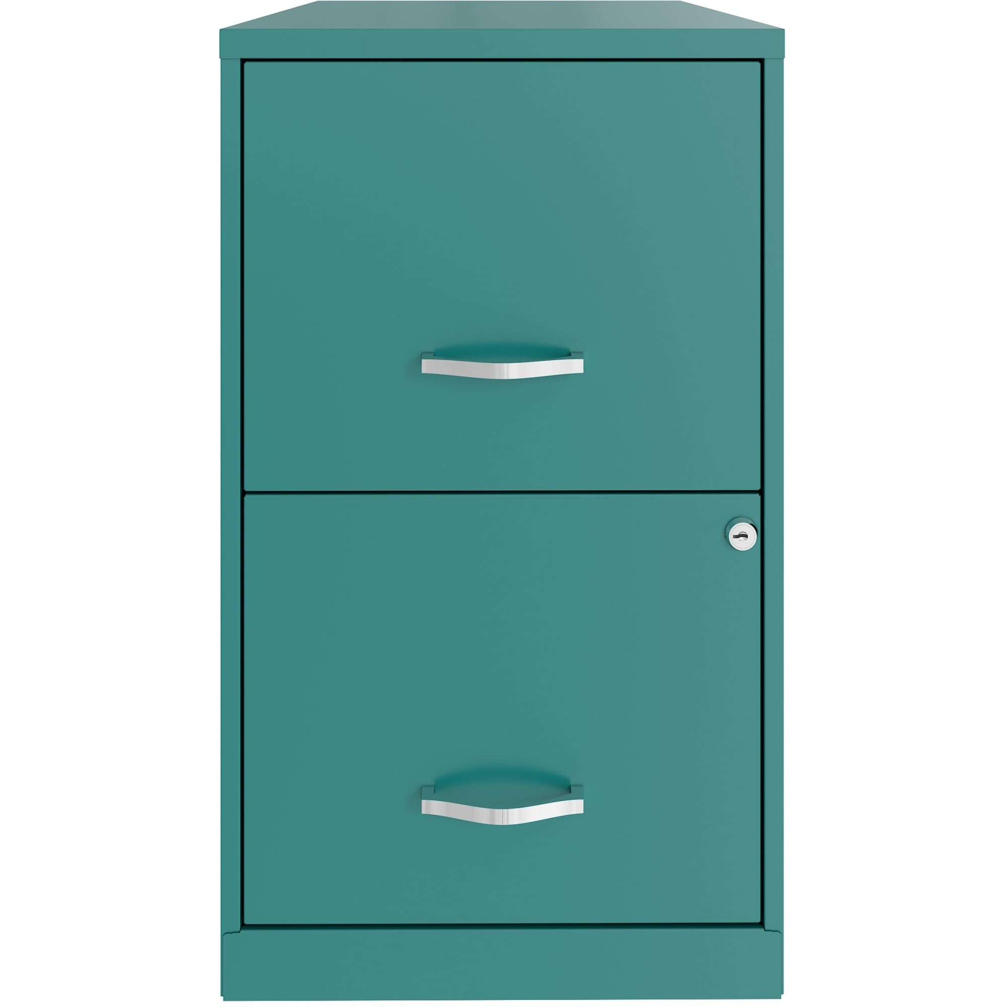 Realspace SOHO Smart 18inD Vertical 2-Drawer File Cabinet, Teal