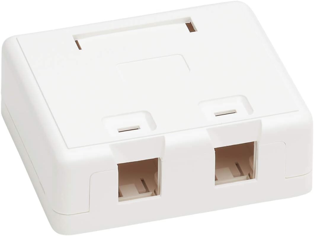Tripp Lite Keystone Jack Surface Mount Box, White