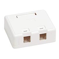 Tripp Lite Keystone Jack Surface Mount Box, White