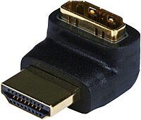Monoprice HDMI Port Saver (Male to Female) - 270 Degree 1 Count (Pack of 1)