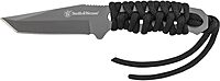 Smith & Wesson SW910TAM 5.9in High Carbon S.S. Full Tang Neck Knife with a 2.8in Tanto Blade and Paracord Handle for Outdoor, Tactical, Survival and EDC