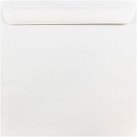 JAM PAPER Square Invitation Envelopes - White - 28-lb Paper - 25/Pack