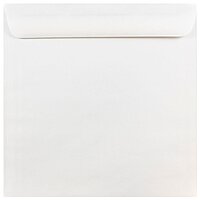 JAM PAPER Square Invitation Envelopes - White - 28-lb Paper - 25/Pack