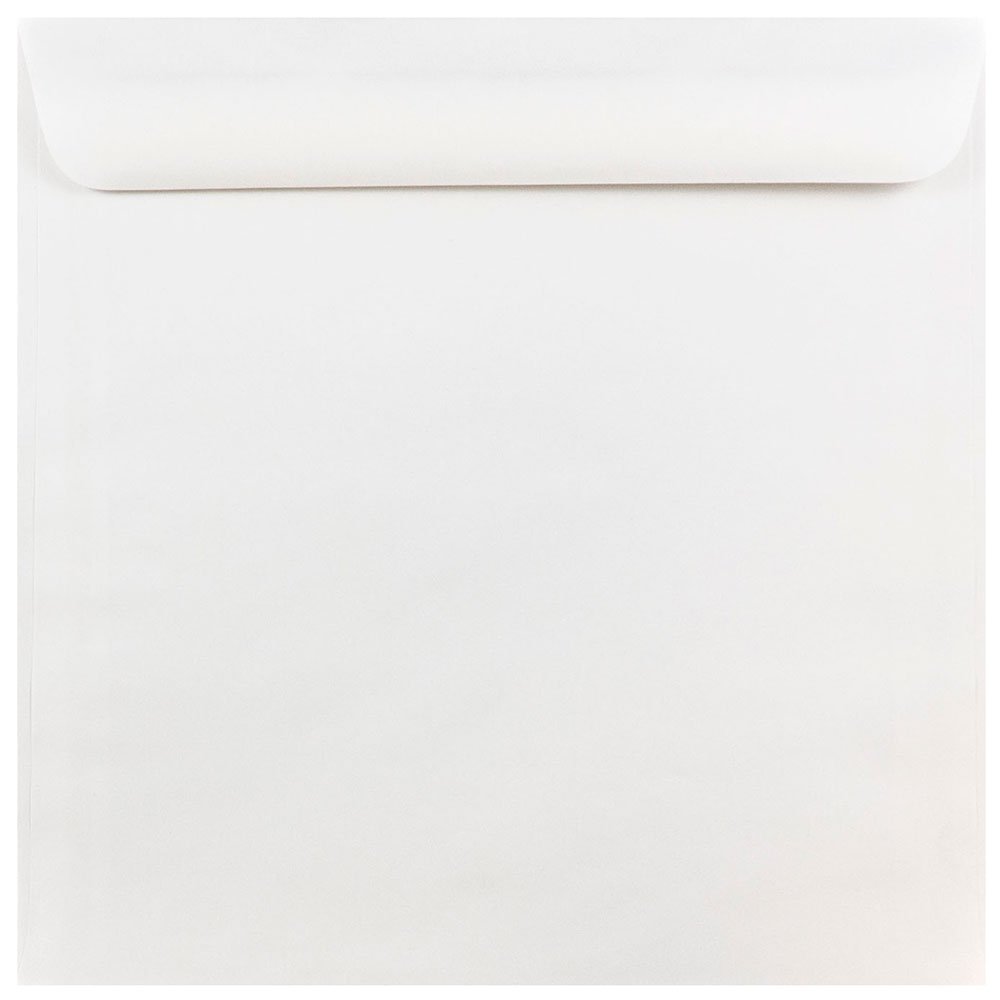 JAM PAPER Square Invitation Envelopes - White - 28-lb Paper - 25/Pack