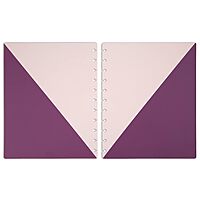 TUL® Discbound Notebook Covers, Letter Size, Pink/Purple, Pack of 2 Covers