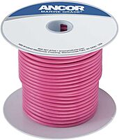 Ancor 104610 Marine Grade Electrical Primary Tinned Copper Boat Wiring (14-Gauge, Pink, 100-Feet)