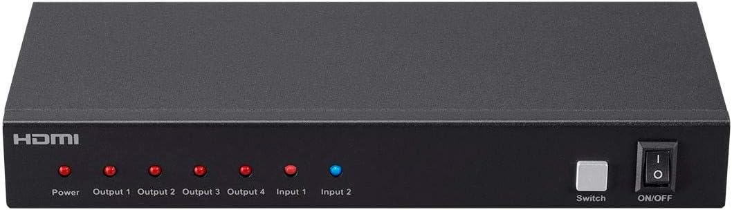 Monoprice Blackbird 4K 2x4 HDMI Splitter and Switch - Dolby Vision and Dolby TrueHD Support