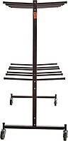National Public Seating Folding Chair Dolly For 84 Chairs, 70inH x 67inW x 33-1/4inD, Brown