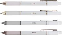 TUL® GL Series Retractable Gel Pens, Medium Point, 0.7 mm, Pearl White Barrel, Blue Ink, Pack Of 12 Pens