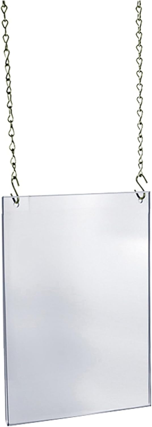 Azar Displays Hanging Poster Frames, Clear Acrylic, Ceiling-Mount