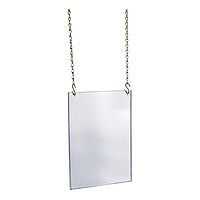 Azar Displays Hanging Poster Frames, Clear Acrylic, Ceiling-Mount